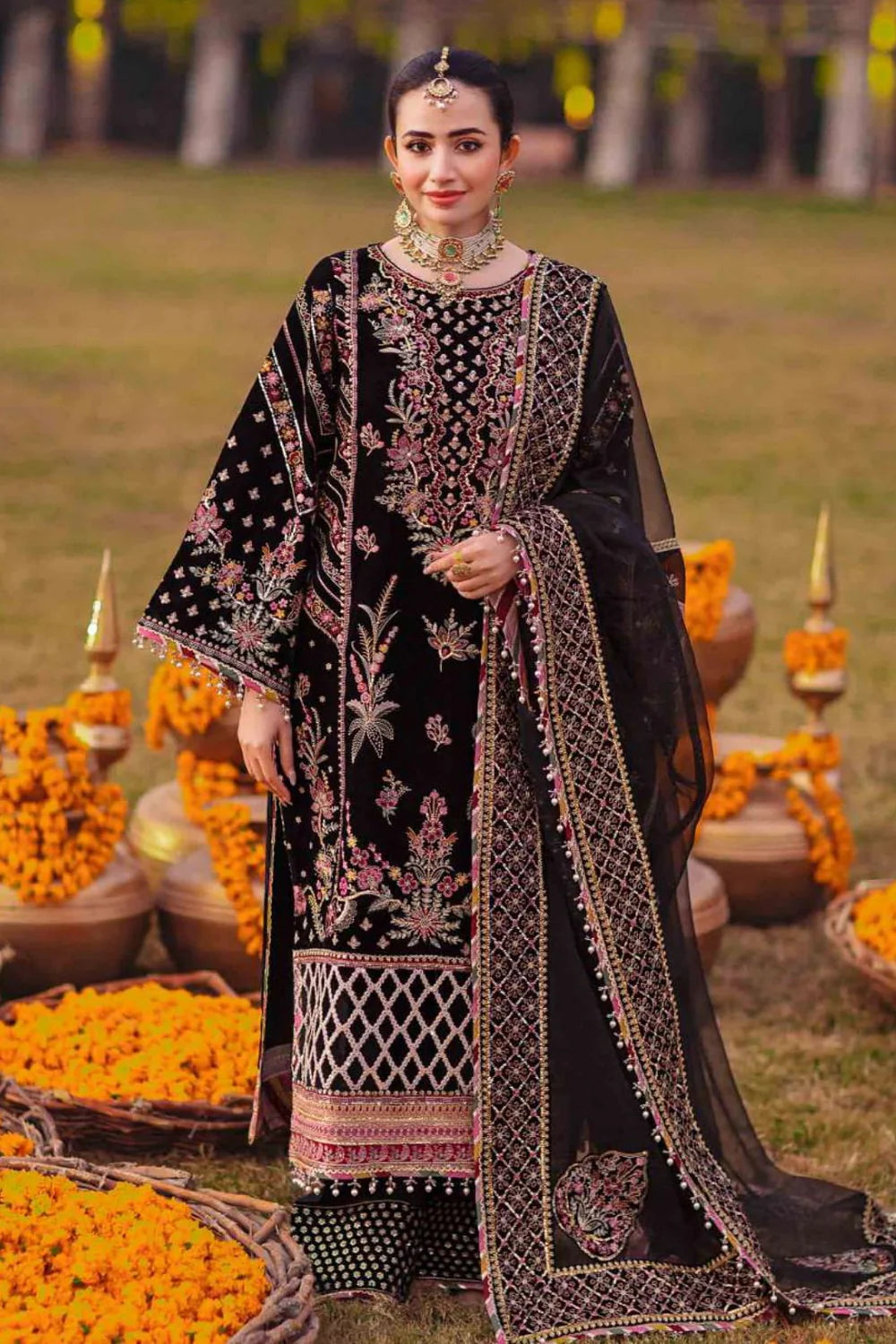 QALAMKAR SHADMANI WEDDING FORMALS FW-06 (DHALIA)