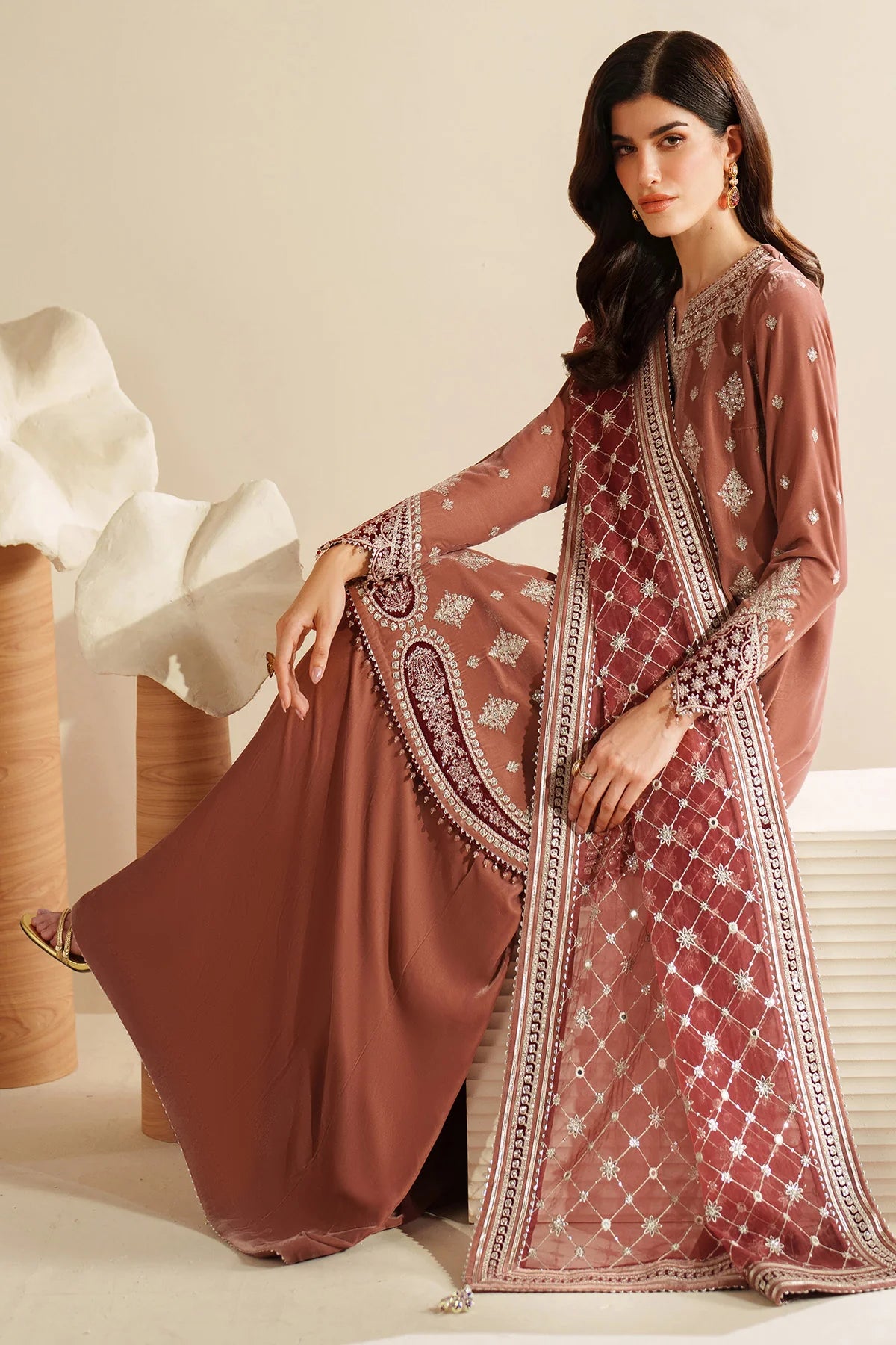Embroidered Velvet Formal VVF D-3