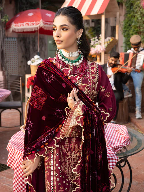 RADIENT RED | 3 PC UNSTITCH KOTRAI