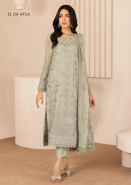 Zarif Thread Works Chiffon Edit'24 ZL-04 AFSA