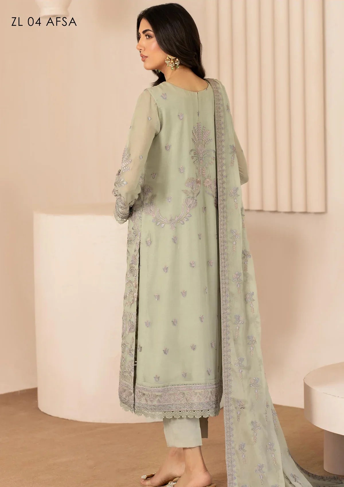 Zarif Thread Works Chiffon Edit'24 ZL-04 AFSA