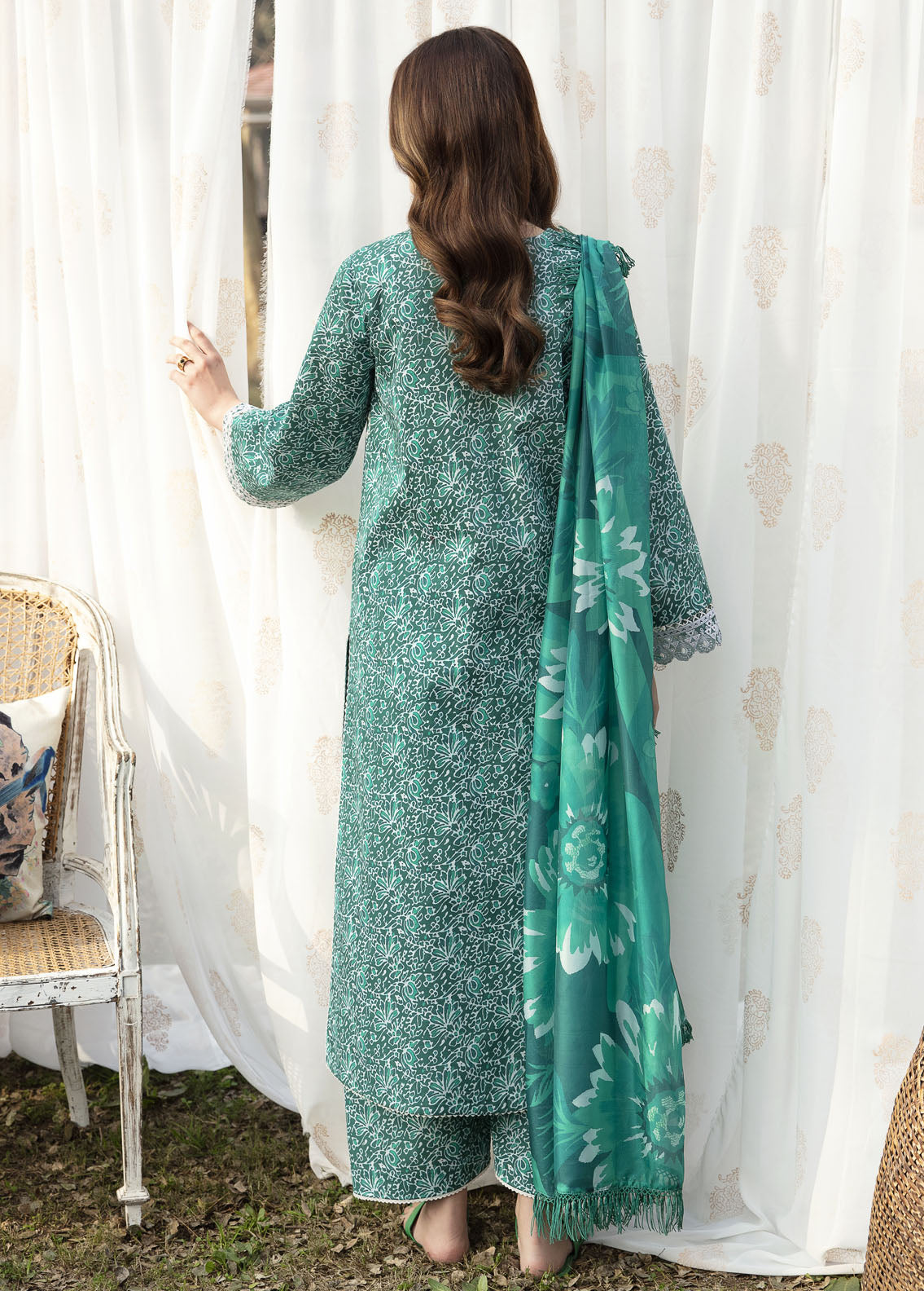 Ayzel By Afrozeh Embroidered Lawn Suits Unstitched 3 Piece AAF24SD AZL-V1-02 Iris - Summer Collection