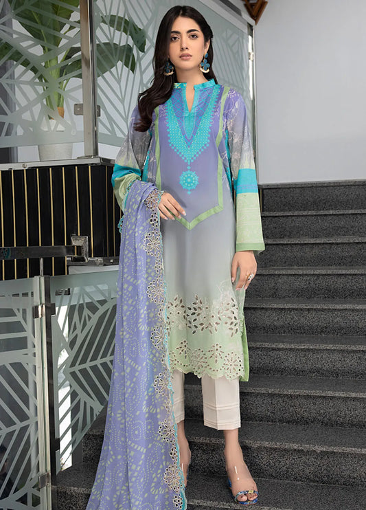 Charizma Embroidered Lawn Suit Unstitched 3 Piece CRZ24C3 CC-29 - Summer Collection