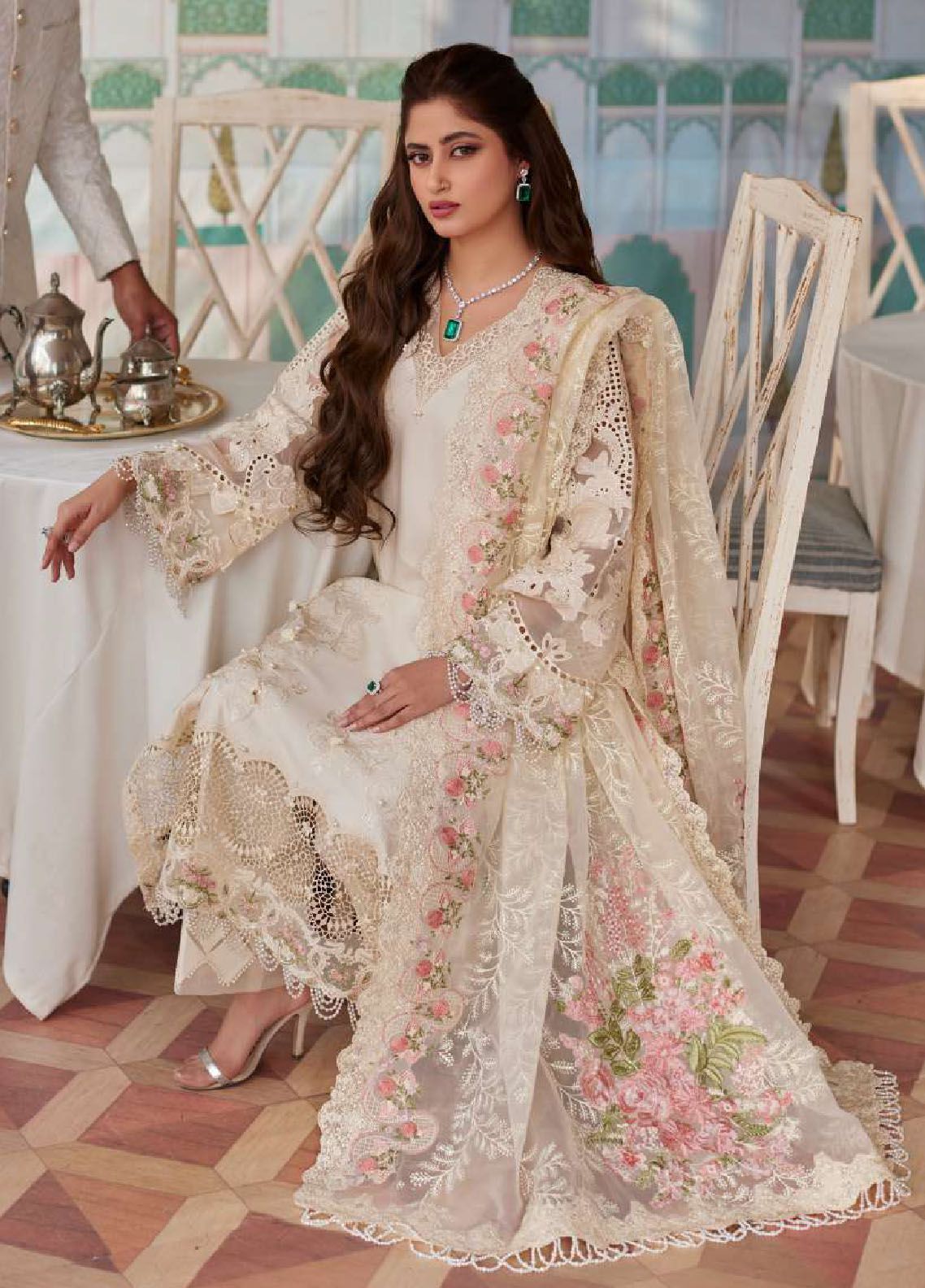 Elaf Embroidered Suits Unstitched 3 Piece EF24EE D-01A Motia - Summer Collection