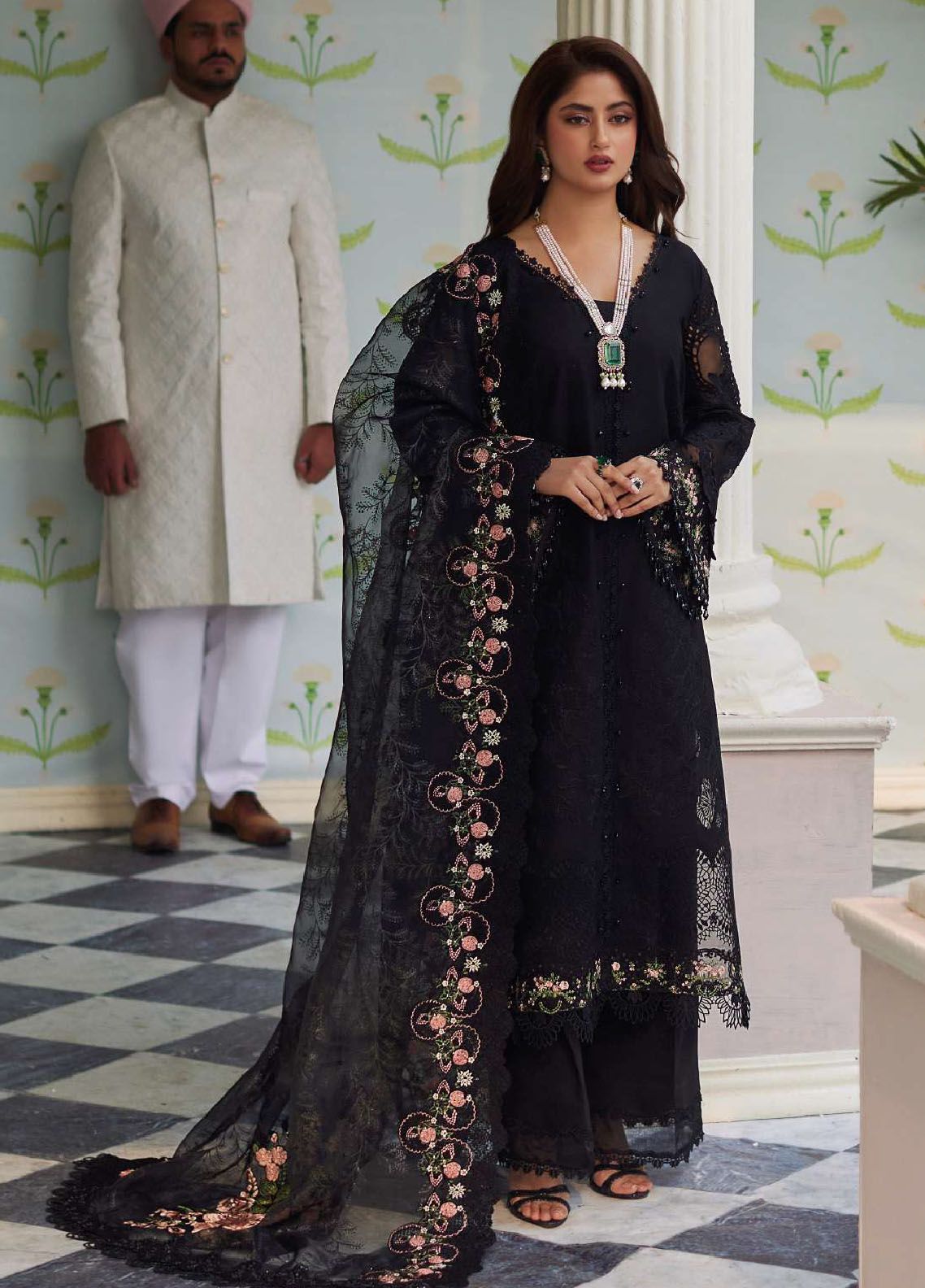 Elaf Embroidered Suits Unstitched 3 Piece EF24EE D-01B Haya - Summer Collection