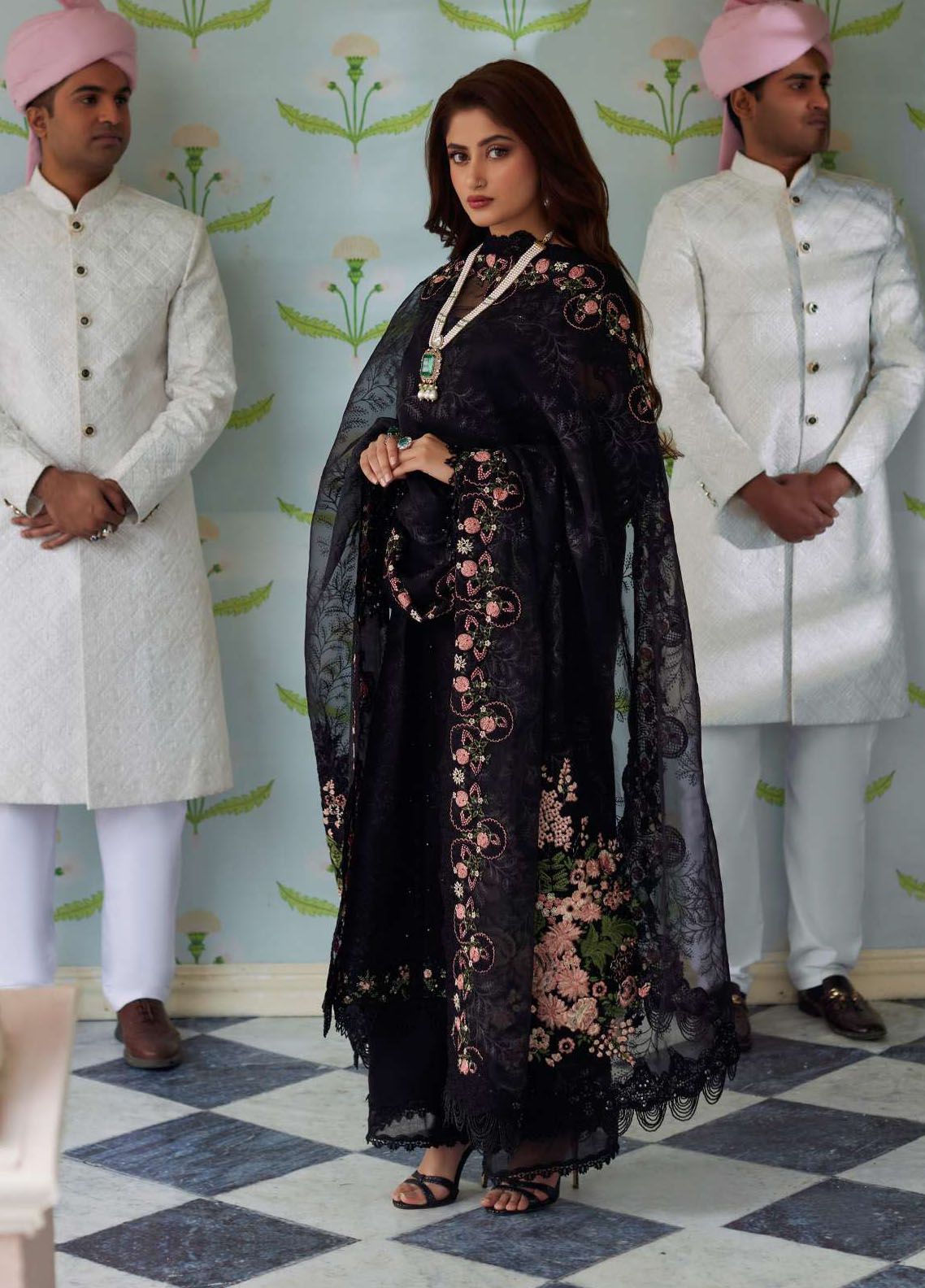 Elaf Embroidered Suits Unstitched 3 Piece EF24EE D-01B Haya - Summer Collection