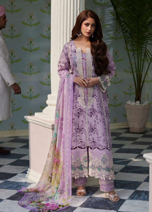 Elaf Embroidered Suits Unstitched 3 Piece EF24EE D-03 Afsaneh - Summer Collection