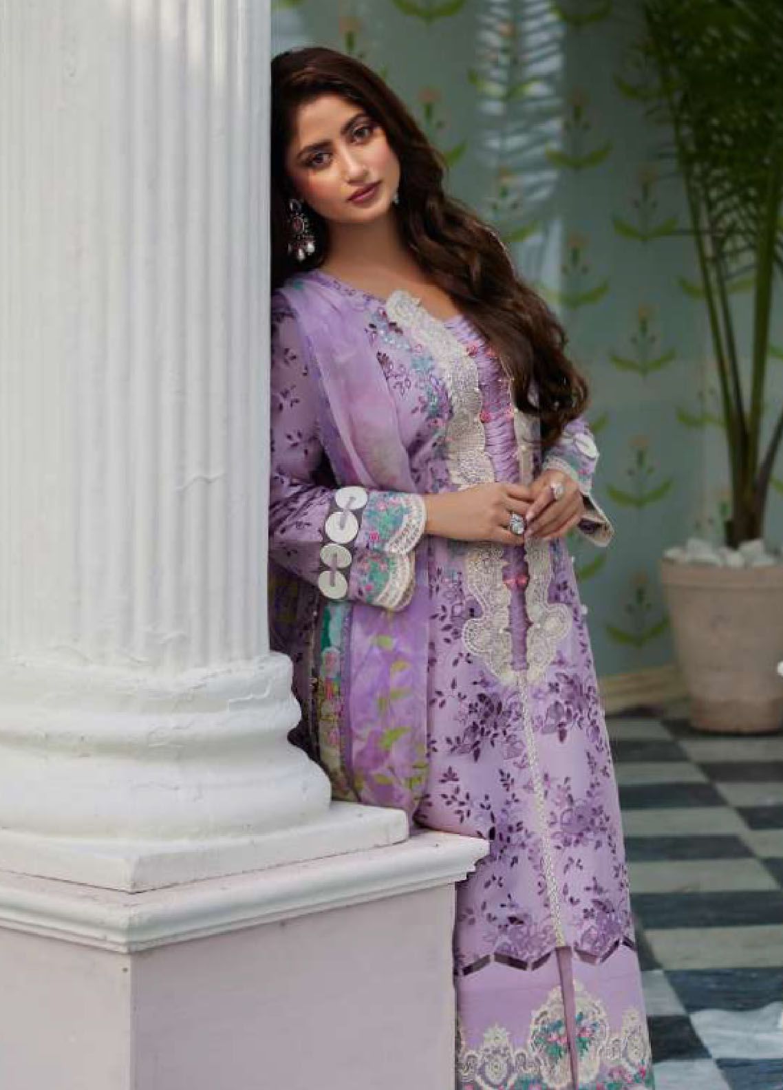 Elaf Embroidered Suits Unstitched 3 Piece EF24EE D-03 Afsaneh - Summer Collection