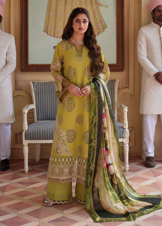 Elaf Embroidered Suits Unstitched 3 Piece EF24EE D-05 Meenah - Summer Collection