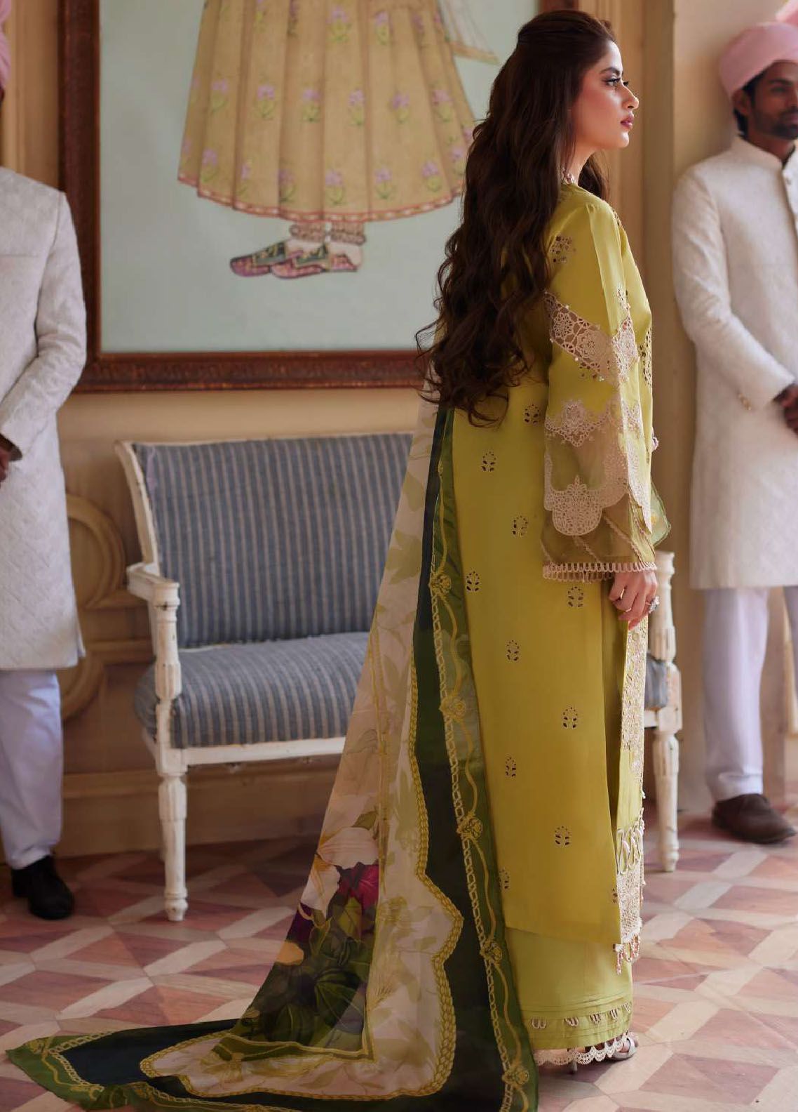 Elaf Embroidered Suits Unstitched 3 Piece EF24EE D-05 Meenah - Summer Collection