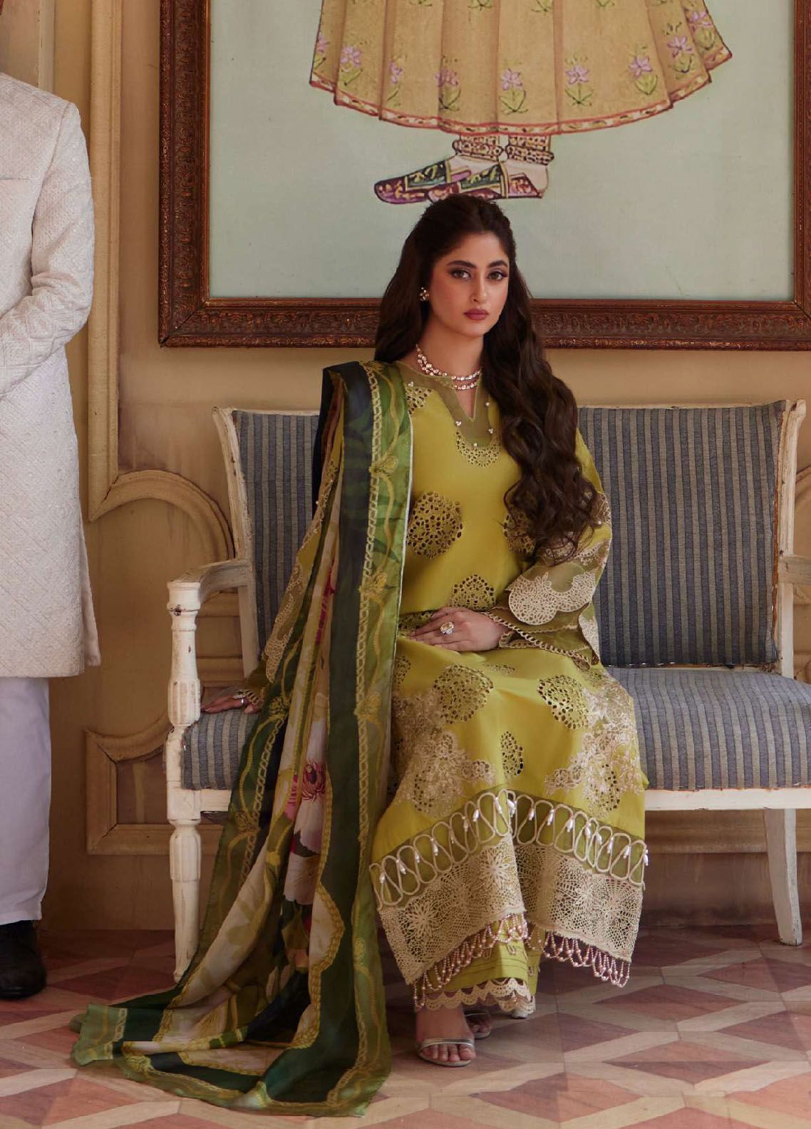 Elaf Embroidered Suits Unstitched 3 Piece EF24EE D-05 Meenah - Summer Collection