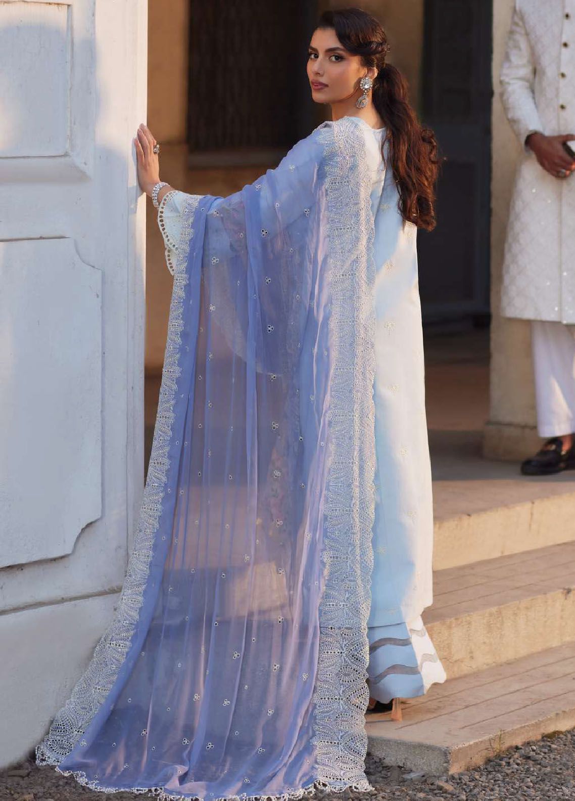 Elaf Embroidered Suits Unstitched 3 Piece EF24EE D-08 Amyra - Summer Collection