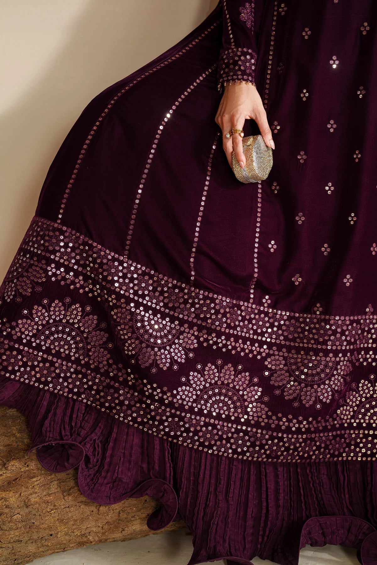 Embroidered Velvet Formal VVF D-1