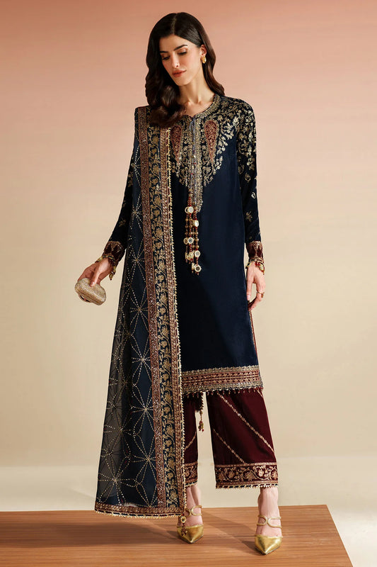 Embroidered Velvet Formal VVF D-7