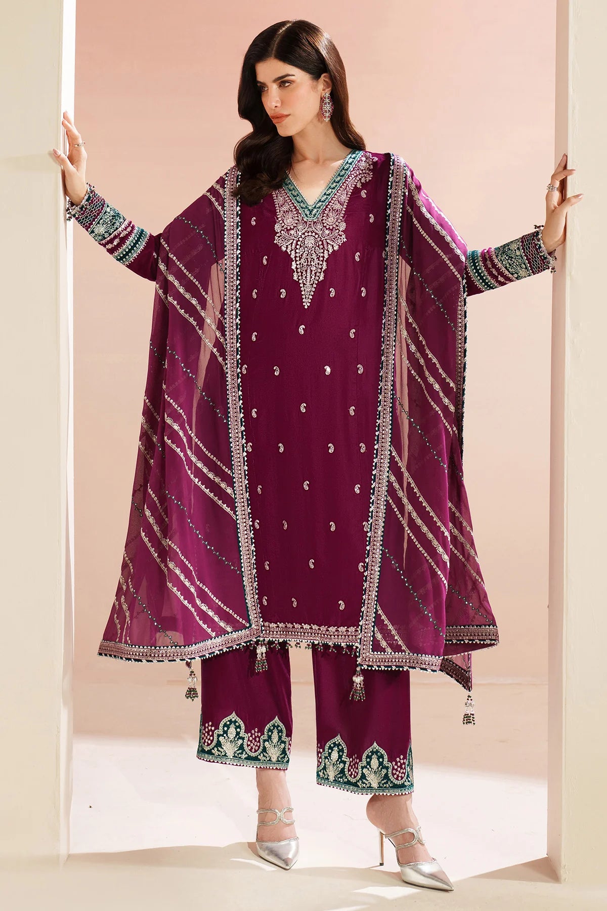 Embroidered Velvet Formal VVF D-6