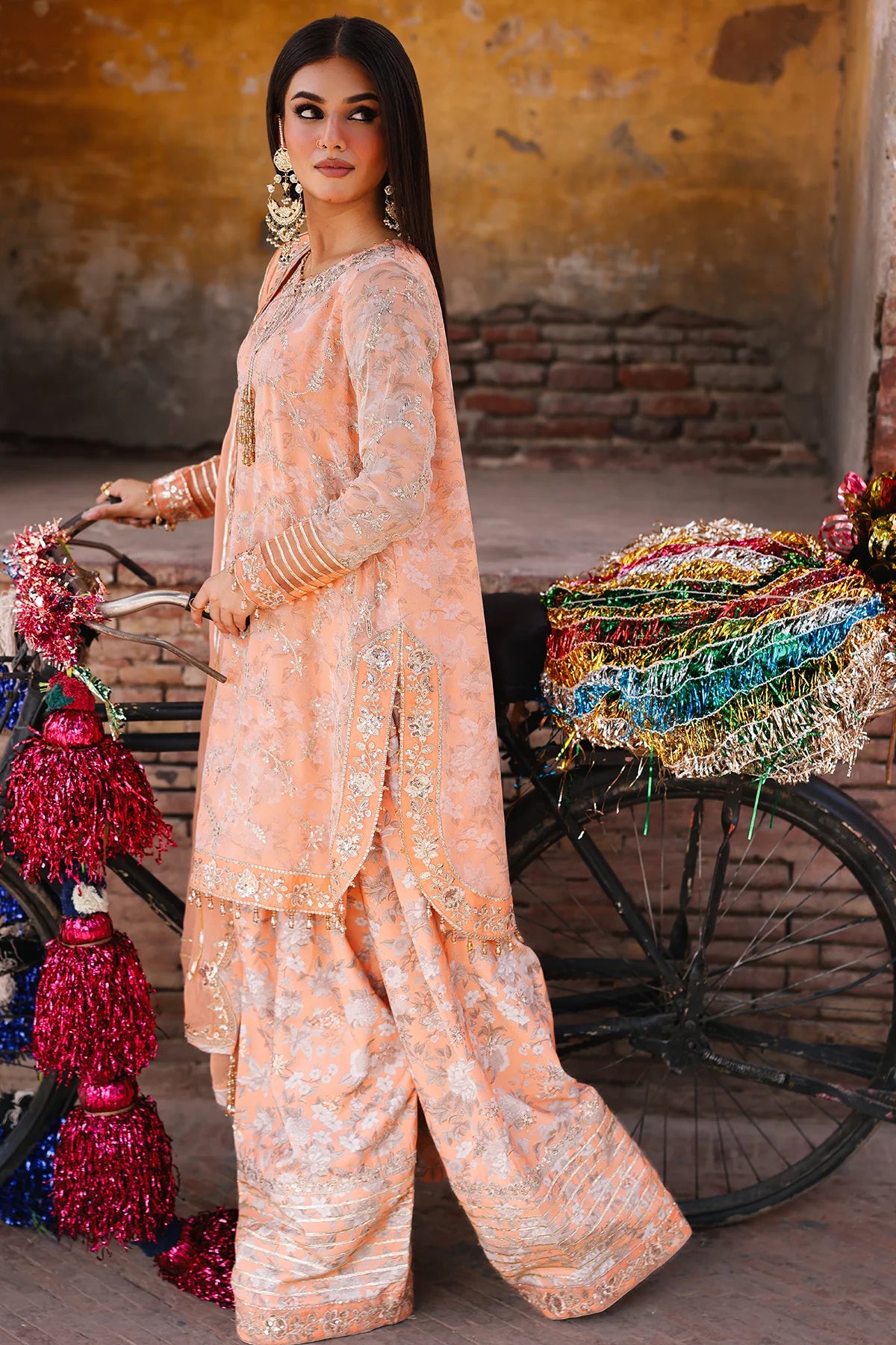 3-pc Unstitched Chiffon Collection VSL25-19