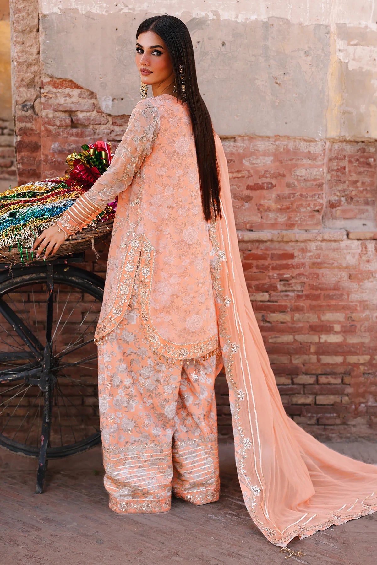 3-pc Unstitched Chiffon Collection VSL25-19