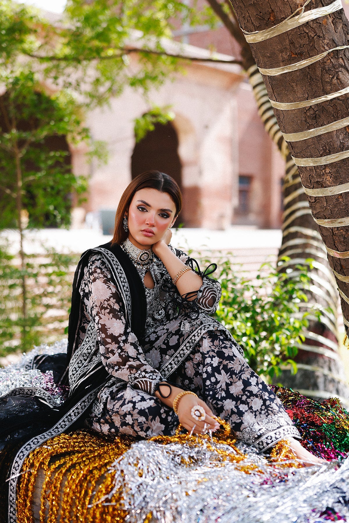 3-pc Unstitched Chiffon Collection VSL25-15