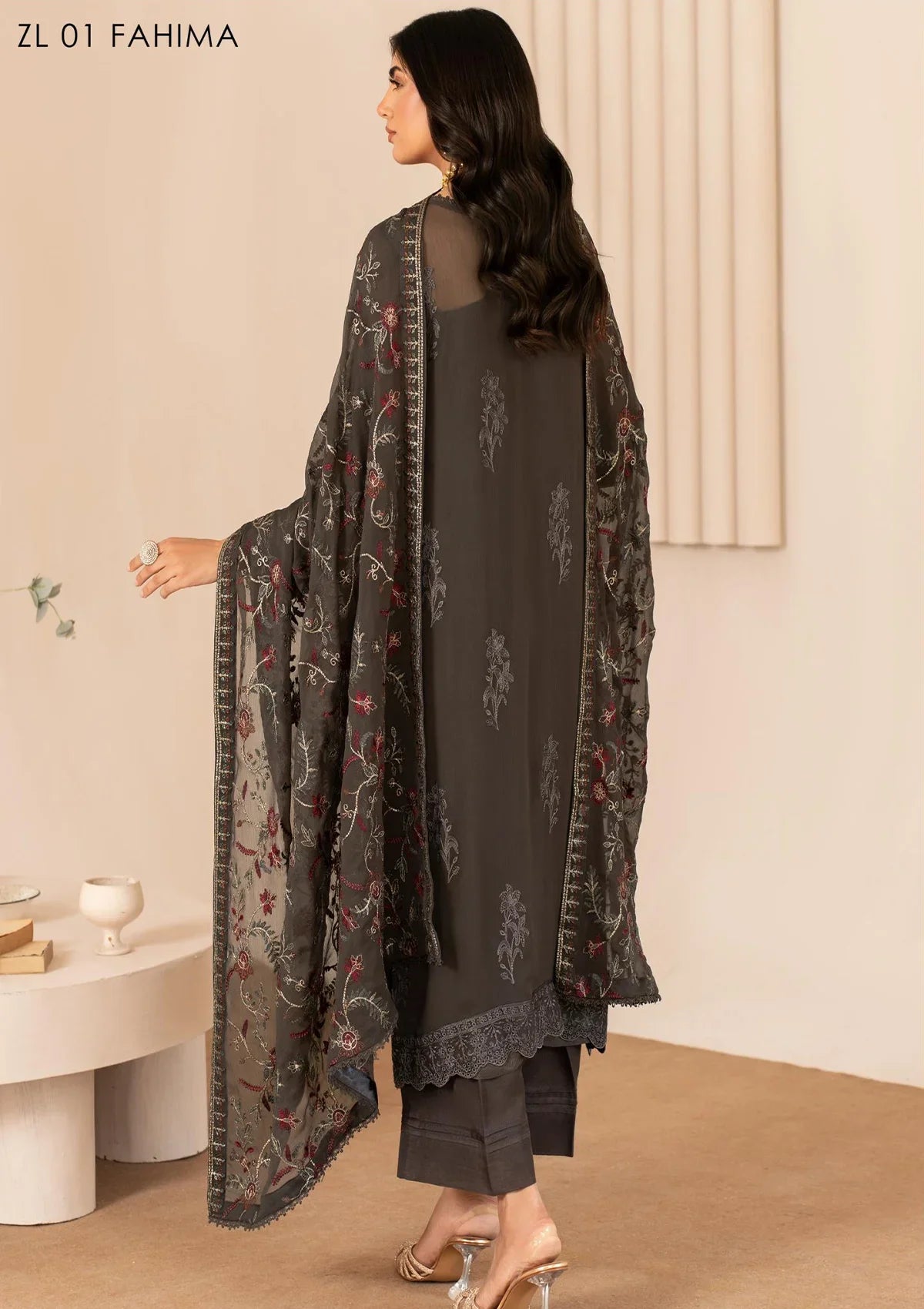 Zarif Thread Works Chiffon Edit'24 ZL-01 FAHIMA