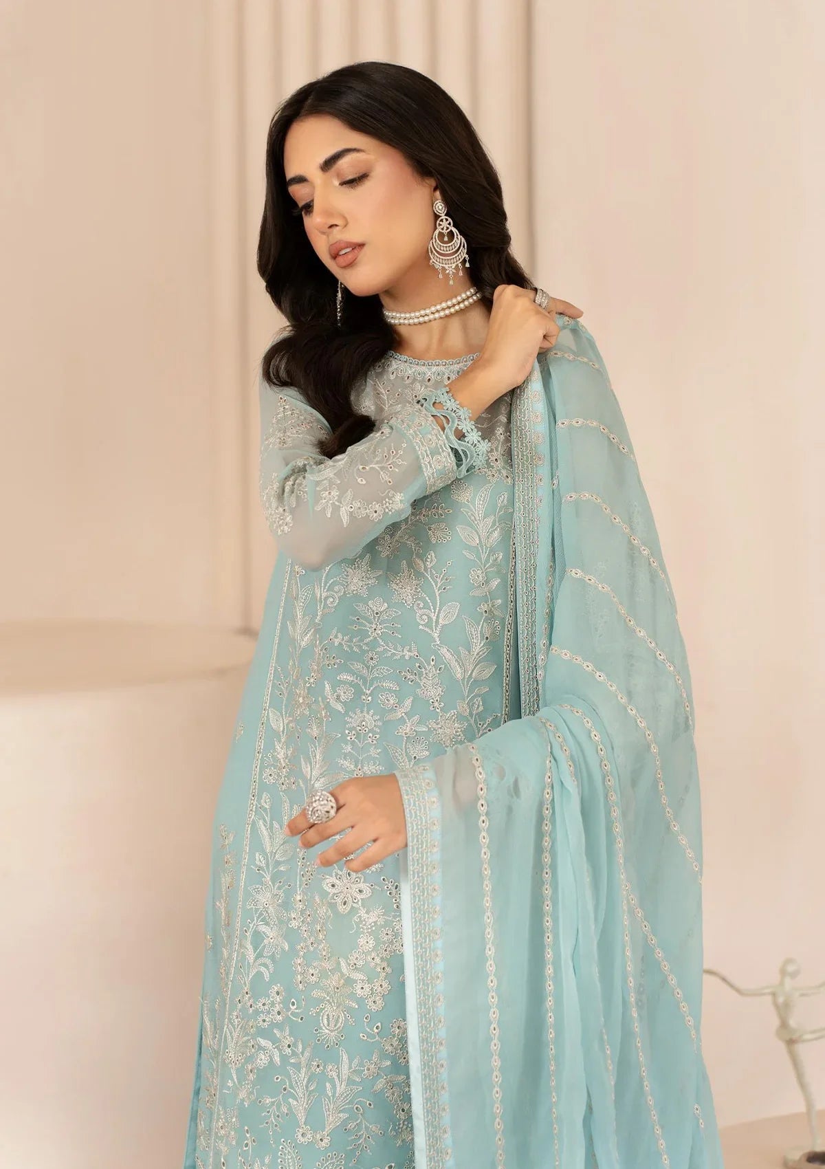 Zarif Thread Works Chiffon Edit'24 ZL-02 SAHIBA