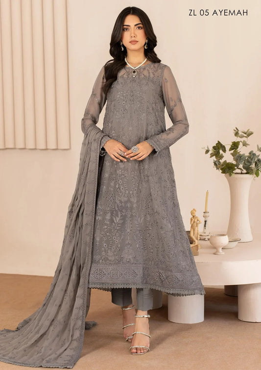 Zarif Thread Works Chiffon Edit'24 ZL-05 AYEMAH