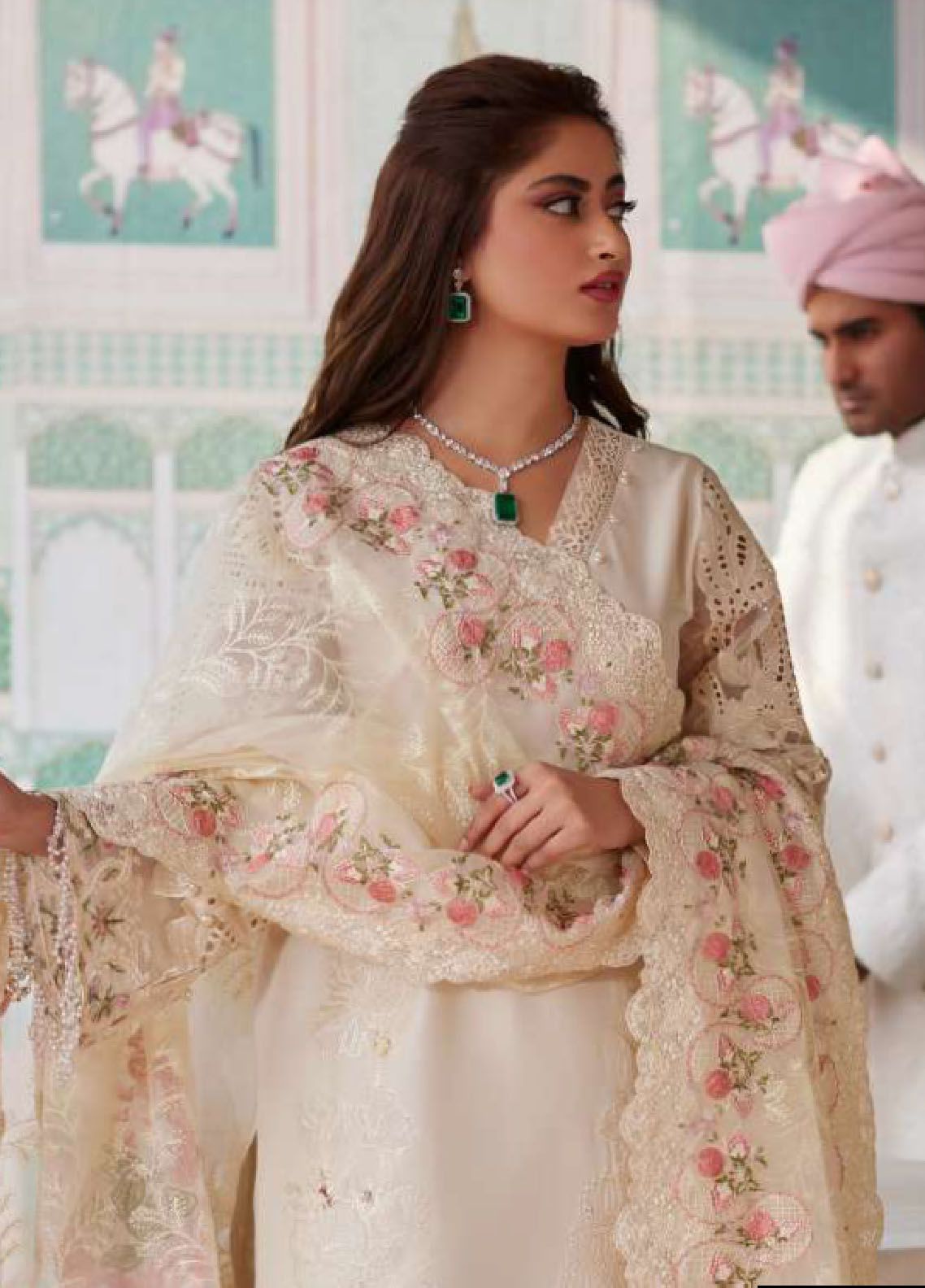 Elaf Embroidered Suits Unstitched 3 Piece EF24EE D-01A Motia - Summer Collection