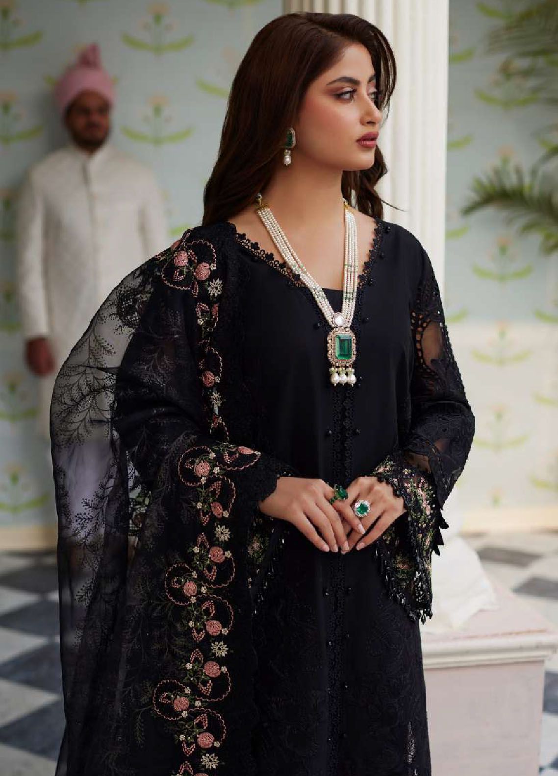 Elaf Embroidered Suits Unstitched 3 Piece EF24EE D-01B Haya - Summer Collection