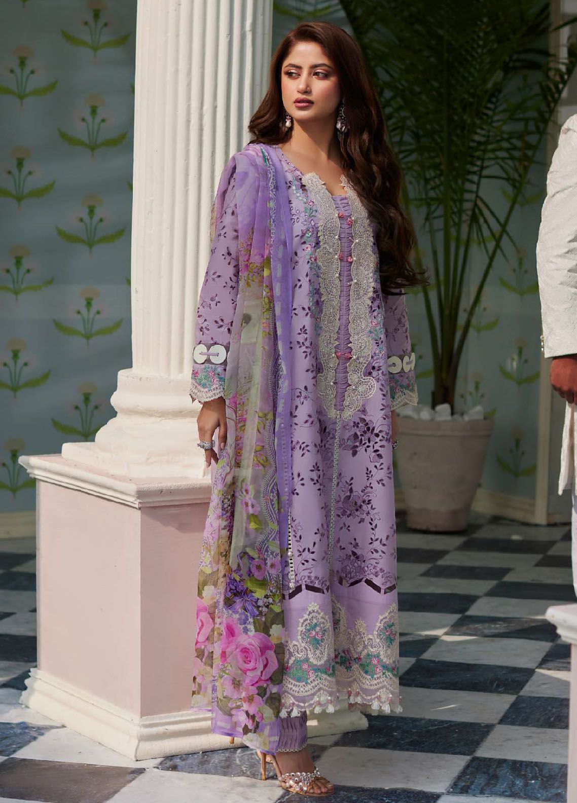 Elaf Embroidered Suits Unstitched 3 Piece EF24EE D-03 Afsaneh - Summer Collection