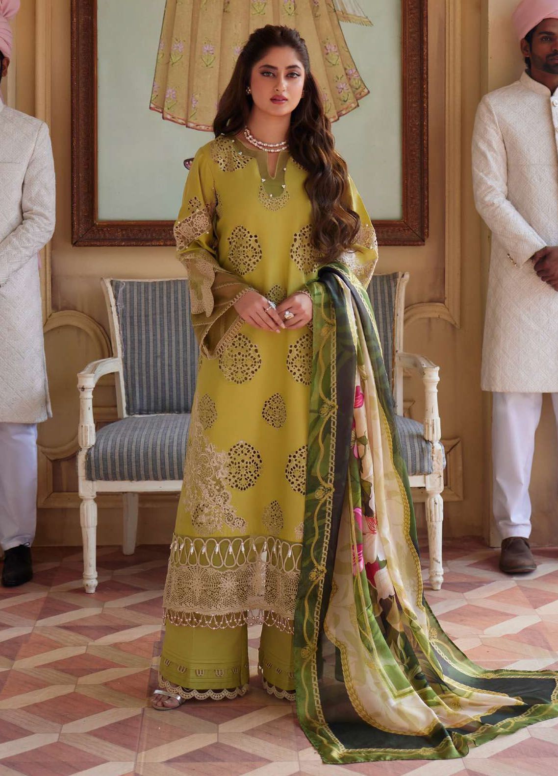 Elaf Embroidered Suits Unstitched 3 Piece EF24EE D-05 Meenah - Summer Collection