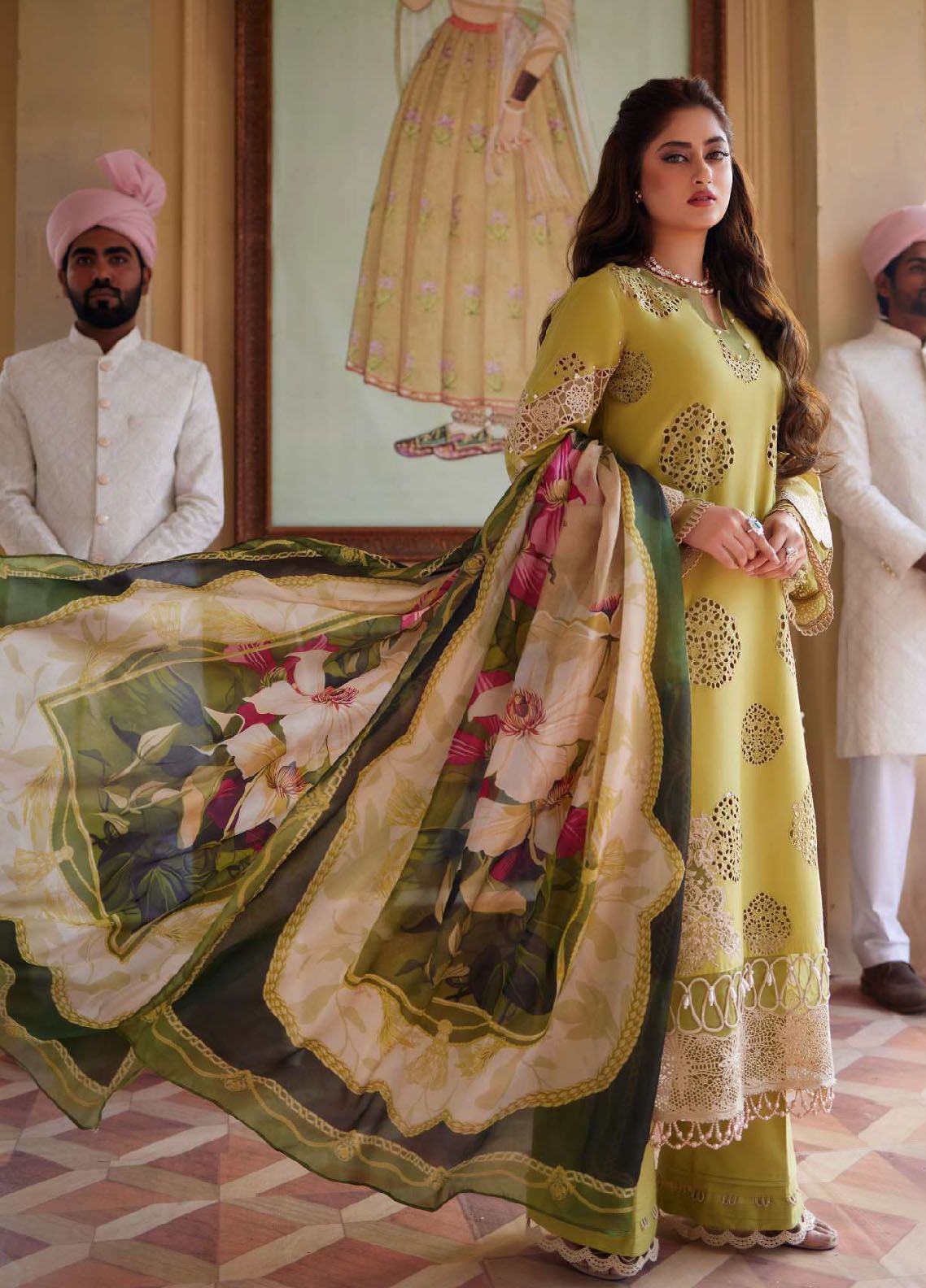 Elaf Embroidered Suits Unstitched 3 Piece EF24EE D-05 Meenah - Summer Collection