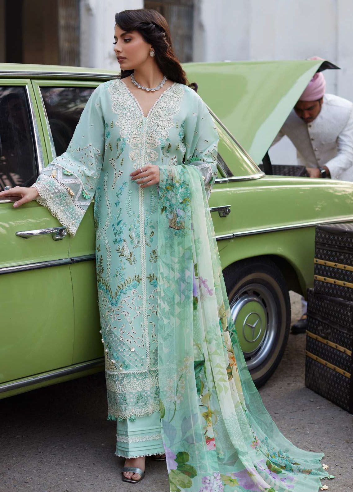 Elaf Embroidered Suits Unstitched 3 Piece EF24EE D-11 Sivana - Summer Collection