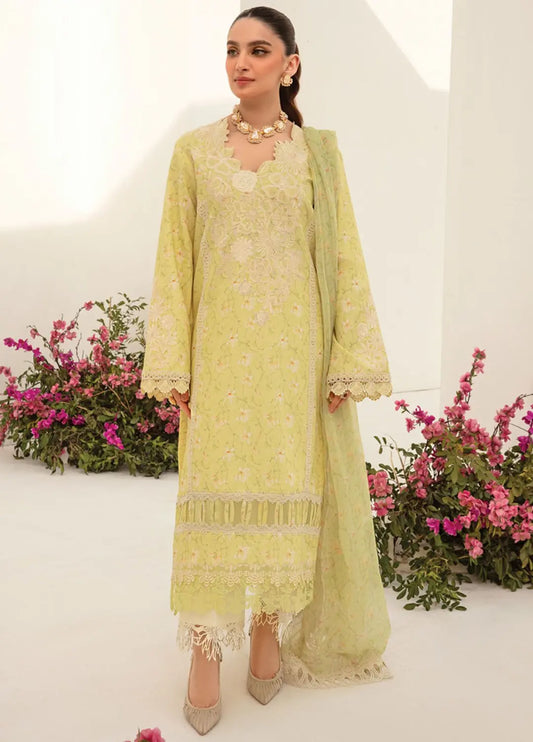 Florance By Rang Rasiya Embroidered Lawn Suits Unstitched 3 Piece RR24F D3 Olivia - Premium Collection