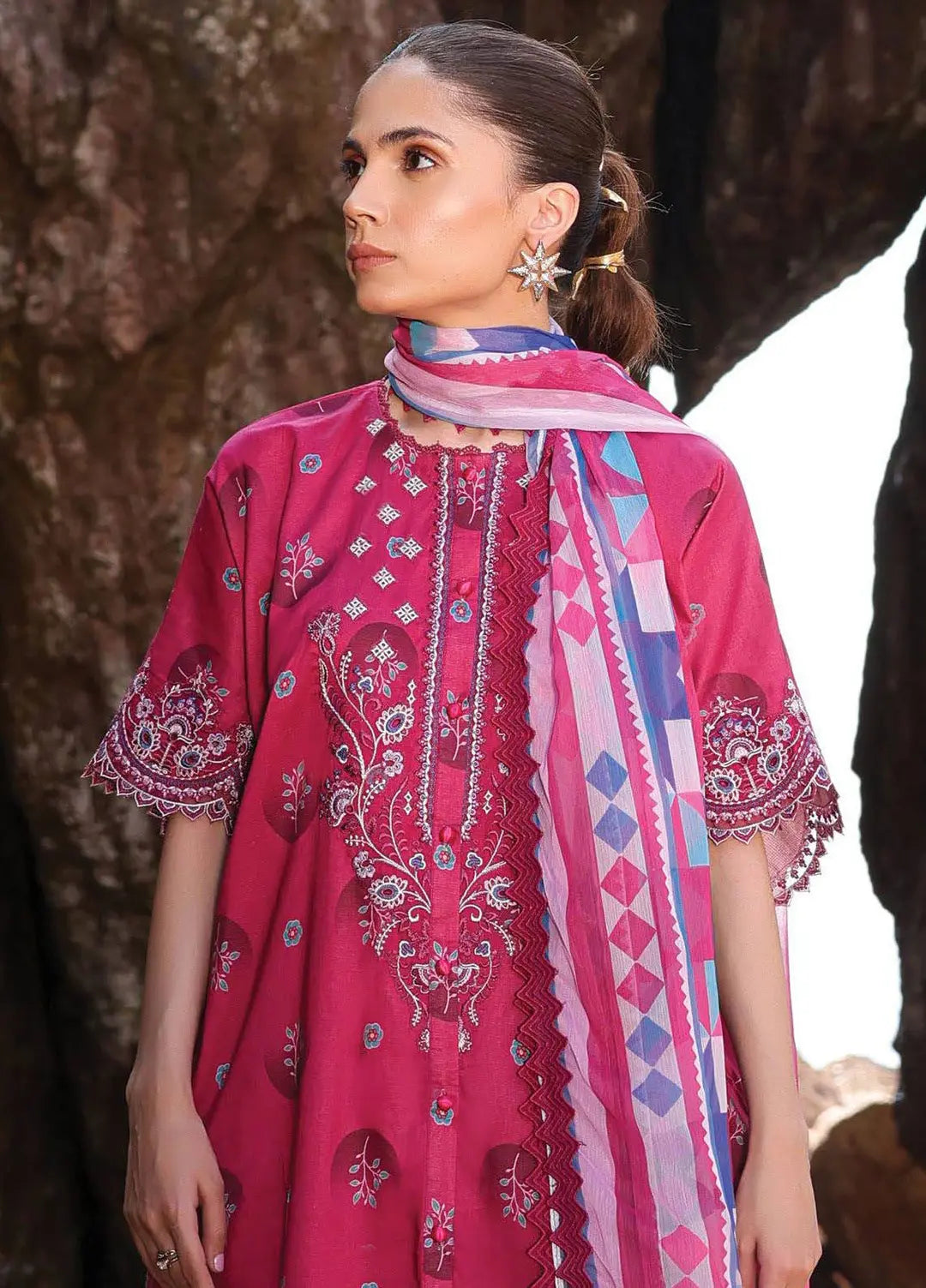 Tropicana by Ayzel Embroidered Lawn Suits Unstitched 3 Piece AAF24TP D-03 Lenora - Summer Collection